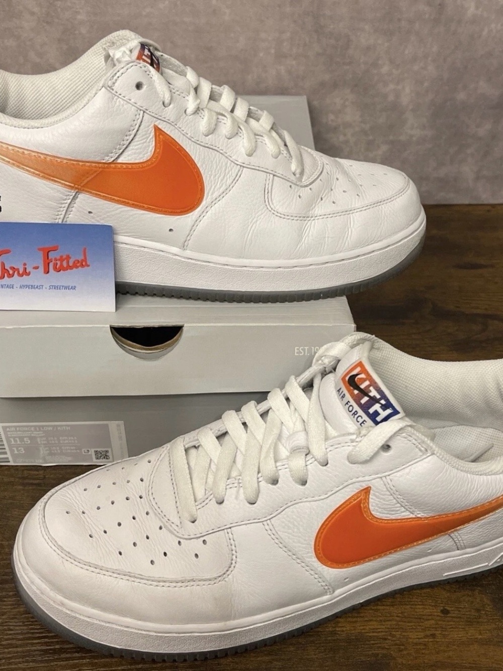 Nike Air Force 1 Low x Kith White Knicks Home Size 11.5 CZ7928-100 Men’s Shoes